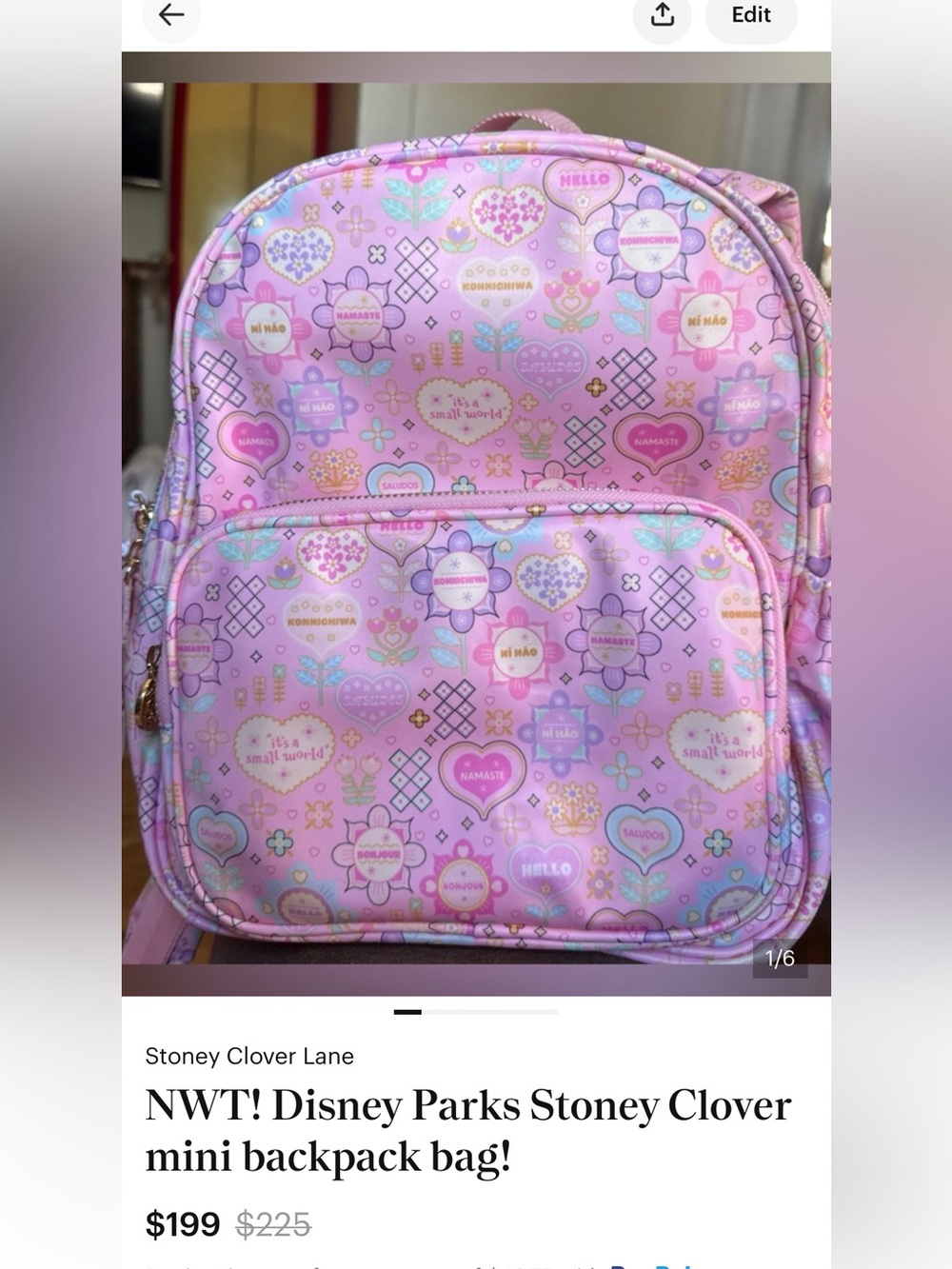 Stoney Clover Disney Back to School Bundle!
NWT’s It’s a Small World Backpack +2